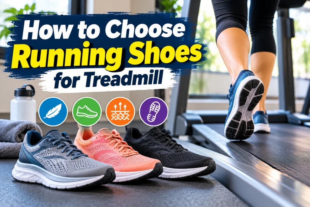 How to Choose Running Shoes for Treadmill – Comfortable and supportive running shoes for indoor treadmill workouts.